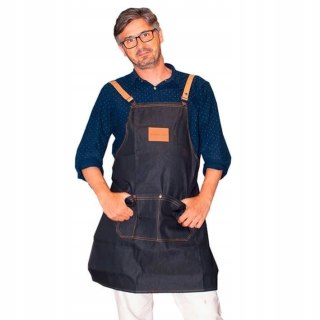 Fartuch Fryzjerski JEANS EUROSTIL 75x65 cm – Styl i Funkcjonalność