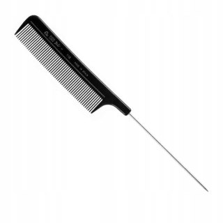 Grzebień fryzjerski nylonowy NYLON metalowy szpikulec 21.5 cm EUROSTIL
