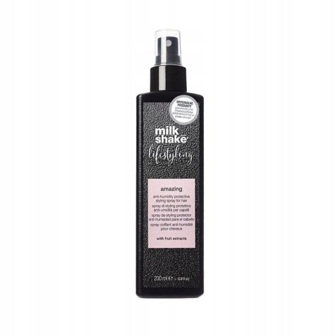 Milk Shake Lifestyling Amazing Spray 200 ml Spray ułatwiający stylizację włosów i chroniące je przed wilgocią. Milk Shake Lifestyling Amazing Spray 200 ml Spray ułatwiający stylizację włosów i chroniące je przed wilgocią.
